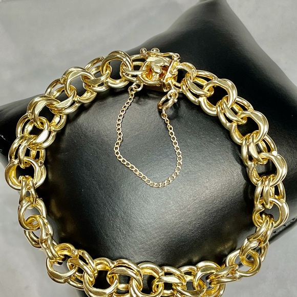 Pom Other - 💰SOLD! 14K Yellow Gold Rolo Chain Link Bracelet